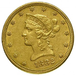 10 dolarów 1882 / O, Nowy Orlean, Fr. 159, złoto 16.67 ...