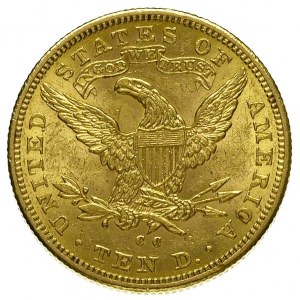 10 dolarów 1891 / CC, Carson City, Fr. 161, złoto 16.69...