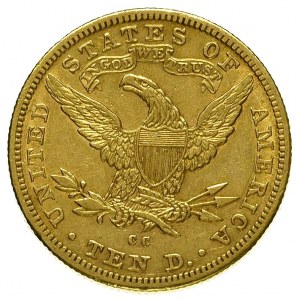10 dolarów 1892 / CC, Carson City, Fr. 161, złoto 16.66...