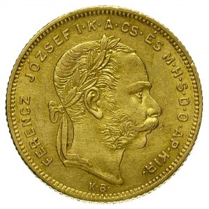 20 franków = 8 forintów 1879 K - B, Krzemnica, Fr. 242,...