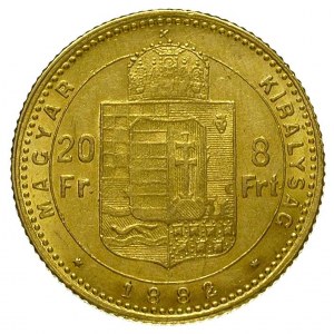 20 franków = 8 forintów 1882 K - B, Krzemnica, Fr. 242,...