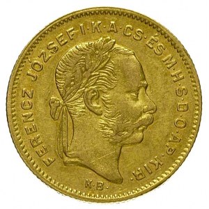 10 franków = 4 forinty 1877 K - B, Krzemnica, Fr. 246, ...