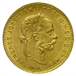 10 franków = 4 forinty 1885 K - B, Krzemnica, Fr. 247, ...