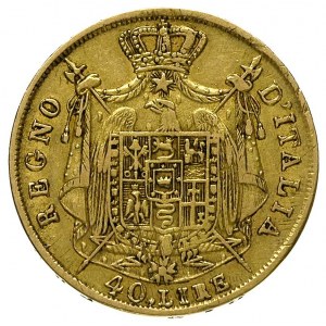 Napoleon Bonaparte 1805-1814, 40 lirów 1810 M, Mediolan...