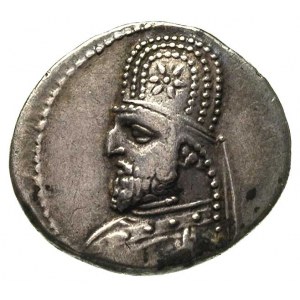 Orodes I /80-77 pne/, drachma, Aw: Popiersie króla w ti...