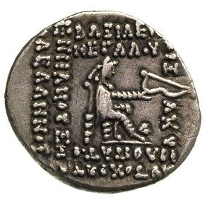 Orodes I /80-77 pne/, drachma, Aw: Popiersie króla w ti...