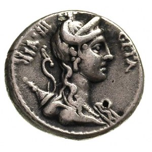 C. Hosidius C.f. Geta, 68 pne, denar, Rzym, Aw: Popiers...