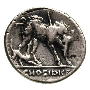 C. Hosidius C.f. Geta, 68 pne, denar, Rzym, Aw: Popiers...