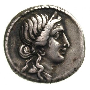 Juliusz Cezar, 47-46 pne, denar, mennica w Afryce, Aw: ...