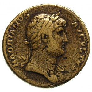 Hadrian 117-138, sestercja, Aw: Popiersie w prawo, Rw: ...