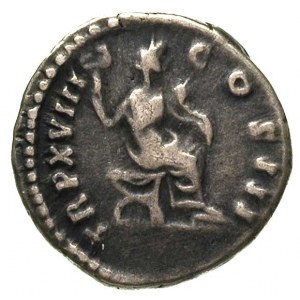 Marek Aureliusz 161-180, denar, Aw: Głowa cesarza w wie...
