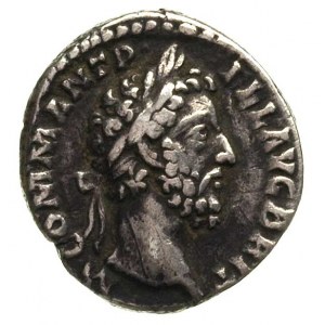 Kommodus 177-192, denar, Aw: Głowa cesarza w wieńcu lau...