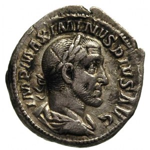 Maksyminus I 235-238, denar, Aw: Głowa cesarza w wieńcu...