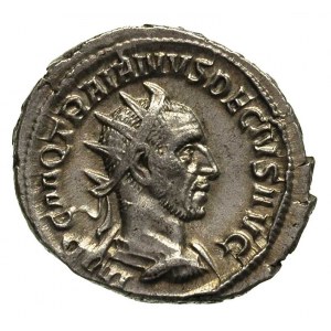 Trajan Deciusz 249-251, antoninian, Aw: Popiersie w kor...