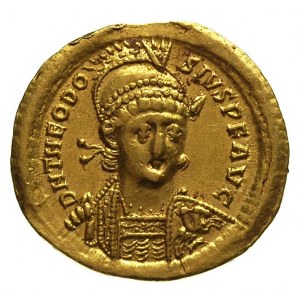 Teodozjusz II 402-450, solidus 408/420, Konstantynopol,...