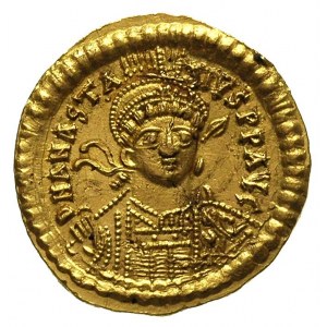 Anastazjusz I 491-518, solidus 492/507, Konstantynopol,...