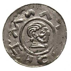 Wratysław II 1054-1061-1092, denar, Aw: Głowa w prawo, ...