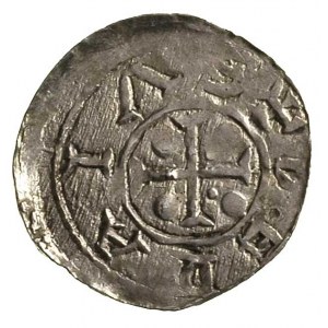 Bolesław Krzywousty 1102-1138, denar, Aw: Książę na tro...
