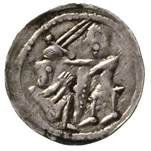 Władysław Wygnaniec 1138-1146, denar, Aw: Rycerz zamier...