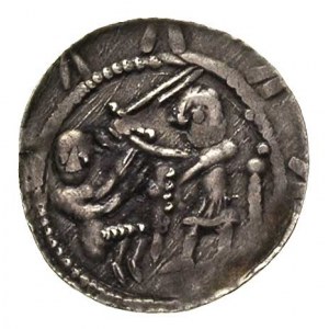 Władysław Wygnaniec 1138-1146, denar, Aw: Rycerz zamier...