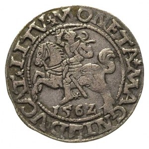 półgrosz 1562, Wilno, na rewersie herb Topór na dole, I...