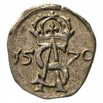 zestaw monet dwudenar 1566 i 1570, Wilno, Ivanauskas 44...
