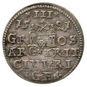 trojak 1591, Ryga, Gerbaszewski 8 b