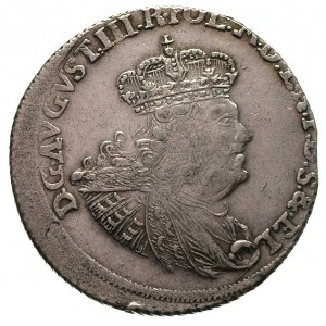 złotówka (30 groszy) 1762, Gdańsk, Merseb. 1749, wybita...