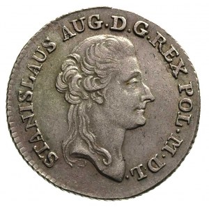 złotówka 1788/7, Warszawa, Plage 296, minimalnie justow...