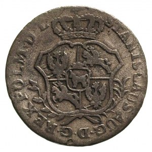 dwugrosz (półzłotek) 1767, Warszawa, Plage 245, patyna
