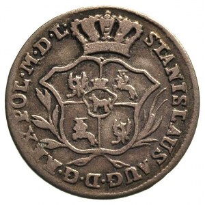 dwugrosz (półzłotek) 1770, Warszawa, Plage 252, patyna