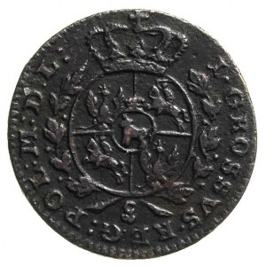 grosz 1767, Warszawa, kropka po dacie, Plage 73, patyna