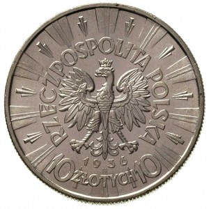 10 złotych 1936, Warszawa, Józef Piłsudski, Parchimowic...