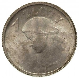 1 złoty 1924, Paryż, Parchimowicz 107 a, wyszukany, wyś...