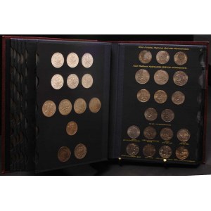 komplet monet obiegowych 1949-2007, łącznie 500 sztuk (...