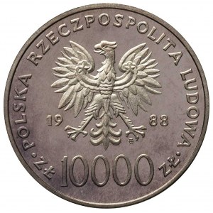 10.000 złotych 1988, Warszawa, Jan Paweł II, srebro 31....