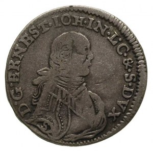 Ernest Jan Biron 1762-1769, trojak 1764, Mitawa, litera...