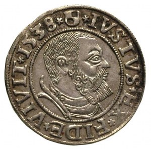 grosz 1538, Królewiec, Bahr. 1167, Neumann 45