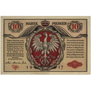 10 marek polskich 9.12.1916, \Generał, \biletów, seria...