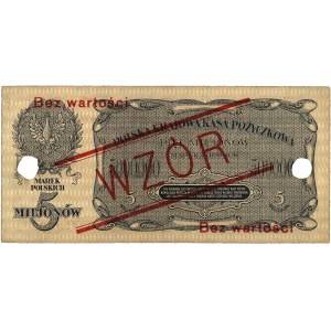 5.000.000 marek polskich 20.11.1923, WZÓR, dwukrotnie p...