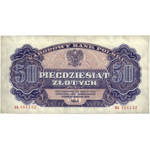 50 złotych 1944, \... obowiązkowe, seria BA