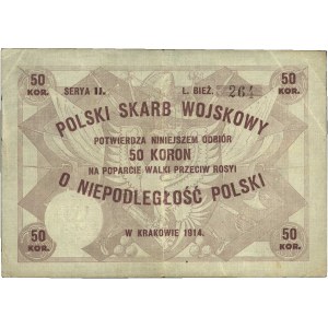 Polski Skarb Wojskowy, 50 koron 1914, Kraków, edycja pi...