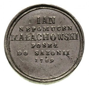 Małachowski Jan Nepomucen poseł do Saksonii, 1789, Aw: ...