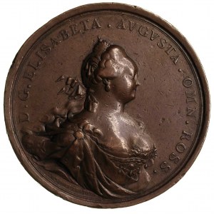 Elżbieta - medal z okazji wstąpienia na tron 1741 r., A...
