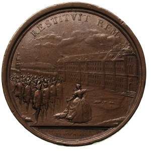 Elżbieta - medal z okazji wstąpienia na tron 1741 r., A...