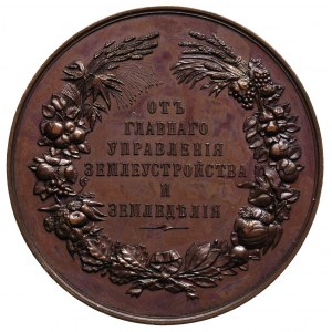 Mikołaj II- medal nagrodowy, Aw: Popiersia Mikołaja II ...