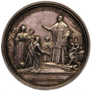 Pius X- medal V rok pontyfikatu /1907 r/, Aw: Popiersie...