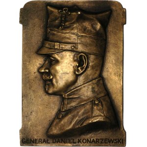 gen. Daniel Konarzewski, plakieta sygnowana Kazimierz C...