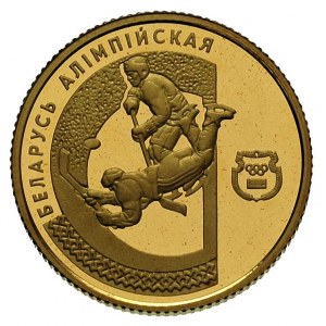 50 rubli 1997, Hokej, Fr.4, złoto 7.80 g