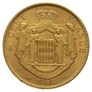 Karol III 1856-1889, 100 franków 1886 / A, Paryż, Fr. 1...